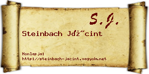 Steinbach Jácint névjegykártya